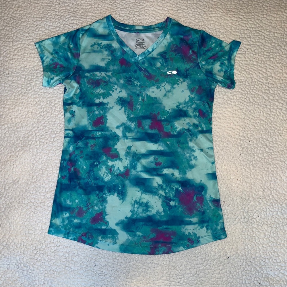 Child’s v-neck athletic shirt